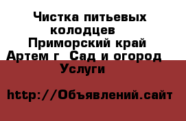 Чистка питьевых колодцев. - Приморский край, Артем г. Сад и огород » Услуги   